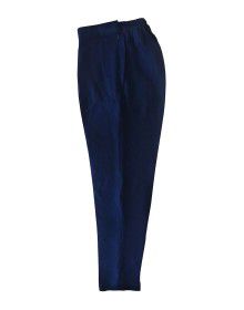 Womens woollen pants plain design navy color